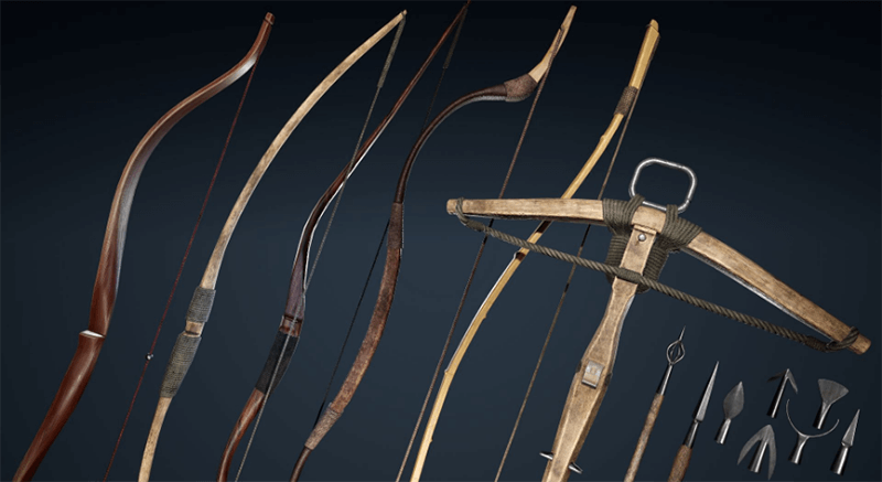 medieval bows and arrows