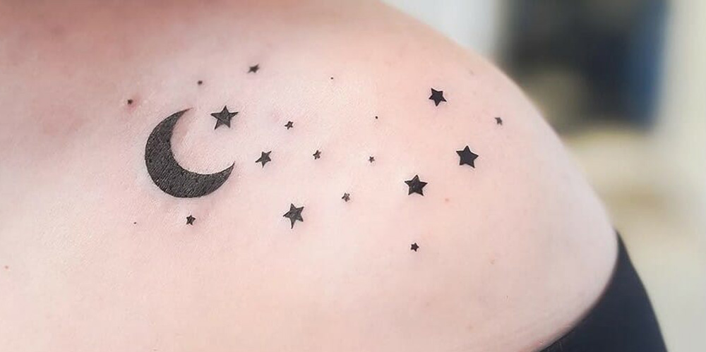 Moon With Stars