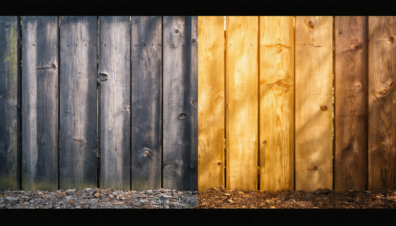 Restore Weathered Wood Fences Without Bleach