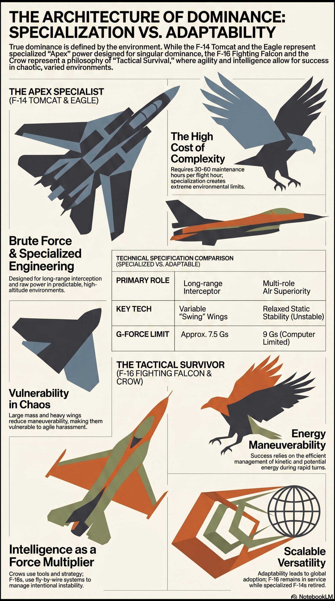 F-16 vs F-14: Why Agility Beats Raw Power