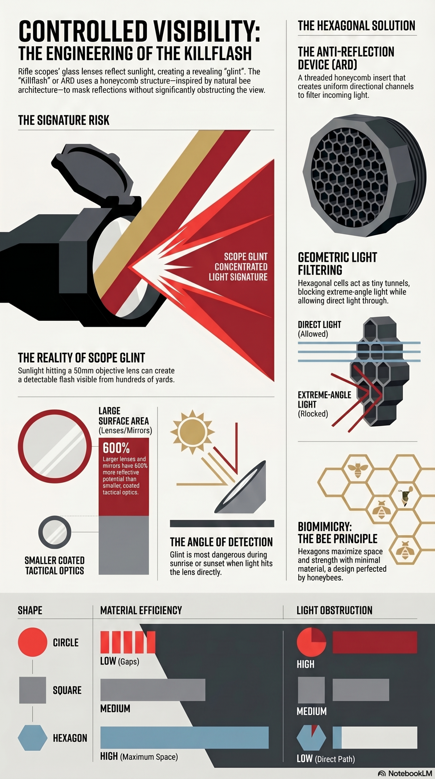 Rifle Scope Glint: The Honeycomb Solution Explained