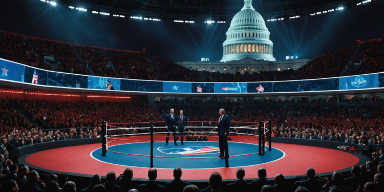 political kayfabe